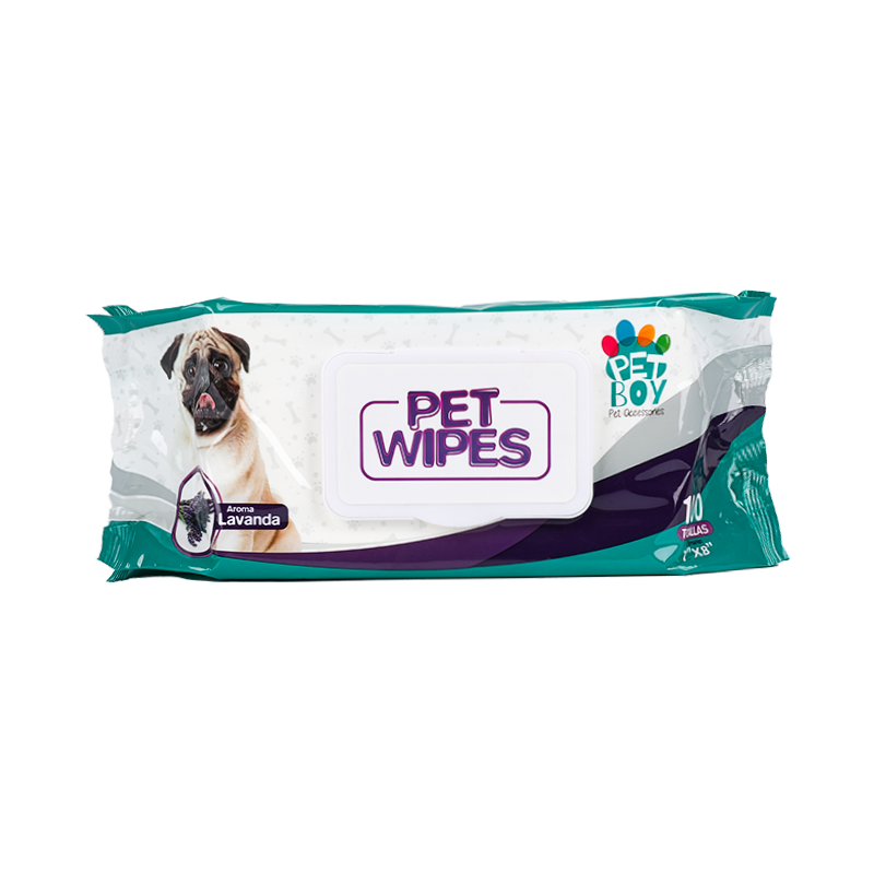 Custom 110pcs natural pet wipes organic gentle pet wipes and napkins for dogs lavender fragrance